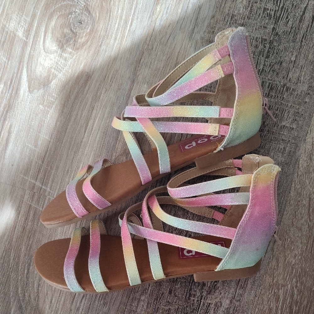 Pastel Multi-Color Kids Sandals - Picture 2 of 4